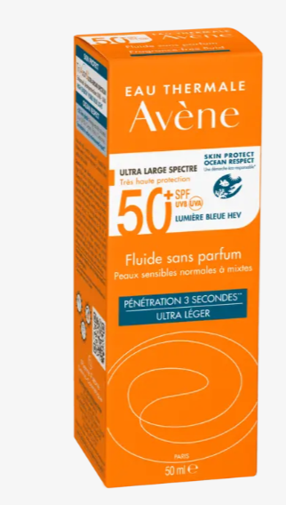 Avéne Fluide sans parfum 50ML	ECRAN PEAU GRASSES