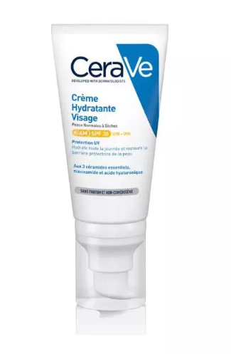 CeraVe Crème Hydratante JOUR SPF30 52ML 	CREME HYDRATANTE EMULSION / PEAU SECHE