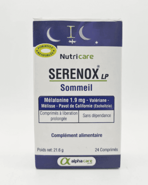 NUTRICARE CERENOX MELATONINE 24CMP	COMPLEMENT ALIMENTAIRE