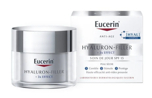 Eucerin Hyaluron-Filler + 3x Effect SPF 15 Soin De Jour 50ML	CREME  SOIN ANTI AGE