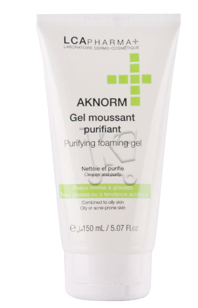 AKNORM Gel moussant 150ML	GEL NETTOAYANT / PEAU MIXTE A GRASSES