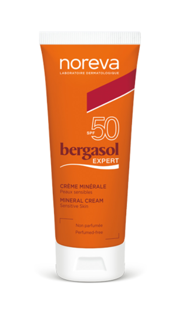 Noreva Bergasol Expert Mineral Cream  50ML	ECRAN PEAU SENSIBLE