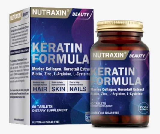 Nutraxin Keratin BOITE DE 60	COMPLEMENT ALIMENTAIRE ANTI CHUTE