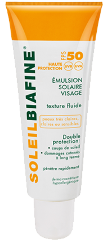 SoleilBiafine Emulsion Solaire 50ML	ECRAN PEAU GRASSES