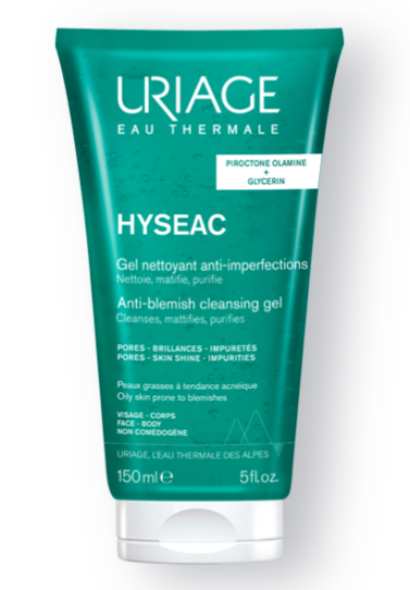 HYSÉAC - Gel Nettoyant - Uriage 150ML	GEL NETTOAYANT / PEAU GRASSES