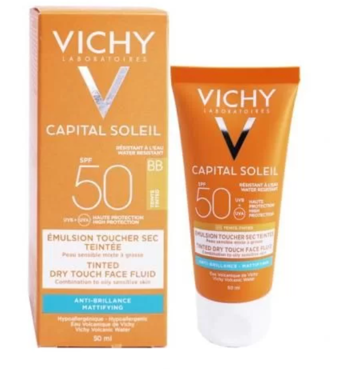 Vichy Capital Soleil PEAU TEINTE  50ML	ECRAN PEAU MIXTE A GRASSE