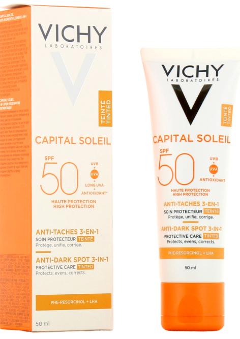 VICHY Capital Soleil Soin 3-en-1 ANTI TACHE 50ML	ECRAN ANTI TACHES